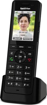 AVM FRITZ!Fon X6 schwarz, DECT Mobilteil HD-Telefonie, Headset-Anschluss, Farbdisplay