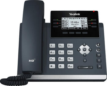 Yealink SIP-T42U, VoIP-Telefon (schnurgebunden), Anrufer- anzeige, Freisprecheinrichtung, Wideband, SIP (12 Accounts)