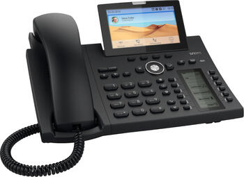 snom D385N VoIP Telefon schwarz, VoIP-Telefon Anruferanzeige, Freisprecheinrichtung, SIP