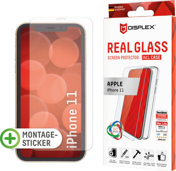 Displex REAL GLASS Klare Bildschirmschutzfolie Apple 1 Stück 