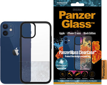 PanzerGlass Clear Case Black Edition für Apple iPhone 12 Mini schwarz/transparent