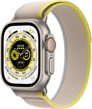 Apple Watch Ultra mit Trail Loop M/L gelb/beige 