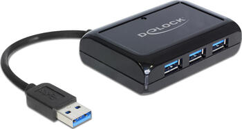 DeLOCK 62440, USB 3.0 Hub + USB 3.0 Netzwerkkarte 