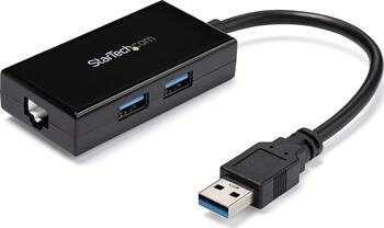 StarTech USB 3.0 auf Gigabit Netzwerk Adapter mit 2 Port USB Hub