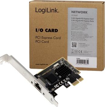 LogiLink PC0087, RJ-45, PCIe 2.1 x1, LAN-Adapter 