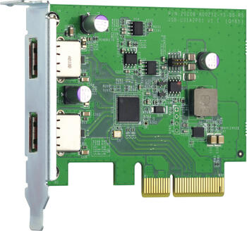 QNAP 2x USB-A 3.1, PCIe 2.0 x2 