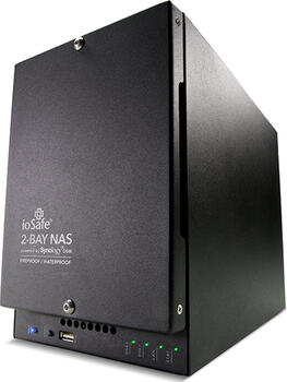 ioSafe NAS 218, 1x Gb LAN bis zu 2 Laufwerke