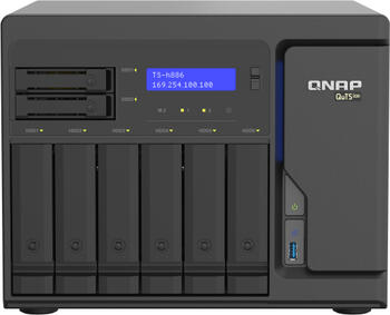 QNAP QuTS hero TS-h886-D1622-16G, 4x 2.5GBase-T 