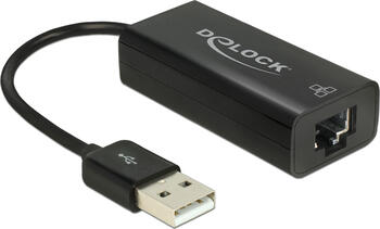 DeLOCK RJ-45 LAN-Adapter, USB-A 2.0 [Stecker] 