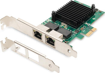 Digitus LAN-Adapter, 2x RJ-45, PCIe x1 