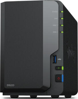 Synology DiskStation DS223, 1x Gb LAN bis zu 2 Laufwerke