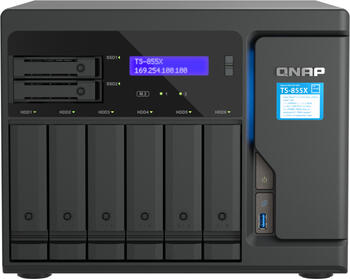 QNAP QuTS hero Turbo Station TS-855X-8G, 1x 10GBase-T, 2x 2.5GBase-T