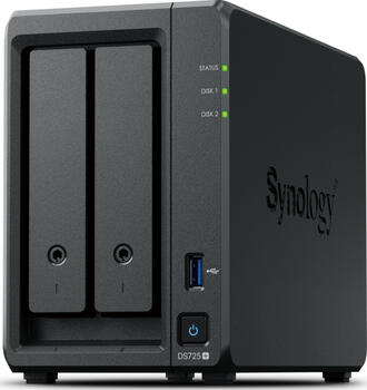 Synology DiskStation DS725&plus;&comma; 4GB RAM 1x 2&period;5GBase-T&comma; 1x 1000Base-T