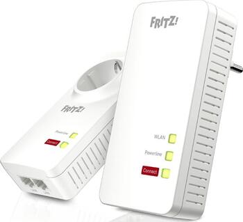 AVM FRITZ!Powerline 1260E Kit, 2er-Bundle, Wi-Fi 5, Mesh, 2.4GHz WLAN (400Mb/s, 2x2), 1x 5GHz WLAN + 1xRJ-45