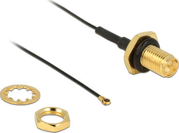 0,5m Delock Antennenkabel N Stecker > SMA Stecker CFD200 4 Stecker 0.81 20 cm Gewindelänge 9 mm spritzwassergeschützt