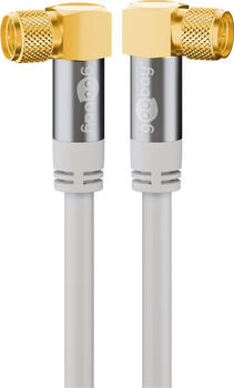 2m SAT-Antennenkabel, 2x F-Stecker 90° gewinkelt,
