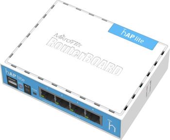 MikroTik RouterBOARD hAP lite, Wi-Fi 4, 300Mbps (2.4GHz) Access Point MikroTik RouterBOARD hAP lite, Wi-Fi 4, 300Mbps (2.4GHz) Access Point