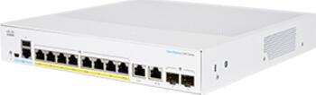 Cisco Business 350 Desktop Gigabit Managed Switch, 8x RJ-45, 2x RJ-45/SFP, 67W PoE+, DC-Version
