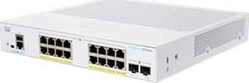 Cisco Business 350 Desktop Gigabit Managed Switch, 16x RJ-45, 2x SFP, 120W PoE+, DC-Version Access Point