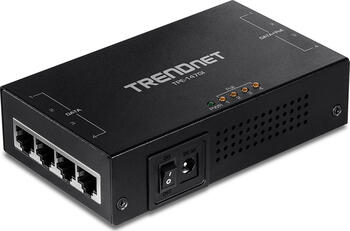 TRENDnet TPE Desktop Gigabit PoE-Injektor, 4x RJ-45, 65W PoE 