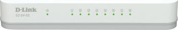 D-Link GO Easy Desktop Gigabit Switch, 8x RJ-45, Backplane: