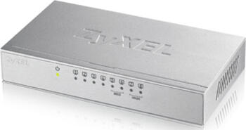 ZyXEL GS-108 Desktop Gigabit Switch, 8x RJ-45, Rev.3, Backplane: 16Gb/s, lüfterlos, Metallgehäuse