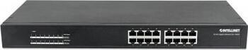 Intellinet Rackmount Gigabit Switch, 16x RJ-45, PoE+, Backplane: 32Gb/s Intellinet Rackmount Gigabit Switch, 16x RJ-45, PoE+, Backplane: 32Gb/s