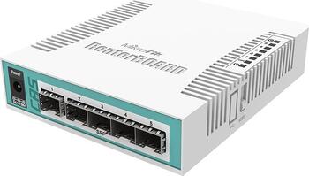 MikroTik RouterBOARD CRS106 Desktop Gigabit Smart Switch, 1x RJ-45/SFP, 5x SFP, PoE PD MikroTik RouterBOARD CRS106 Desktop Gigabit Smart Switch, 1x RJ-45/SFP, 5x SFP, PoE PD