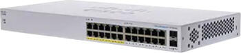 Cisco Business 110 Rackmount Gigabit Switch, 22x RJ-45, 2x RJ-45/SFP, 100W PoE, Backplane: 48Gb/s