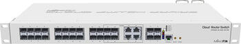 MikroTik Cloud Router Switch CRS328 Dual Boot Rackmount Gigabit Managed Switch, 4x RJ-45/SFP, 20x SFP, 4x SFP+ MikroTik Cloud Router Switch CRS328 Dual Boot Rackmount Gigabit Managed Switch, 4x RJ-45/SFP, 20x SFP, 4x SFP+