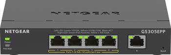 Netgear SOHO GS300 Desktop Gigabit Smart Switch, 5x RJ-45, 120W PoE+, Backplane: 10Gb/s