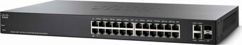 Cisco SF220 Rackmount Smart Switch, 24x RJ-45, 2x RJ-45/SFP, PoE+, Backplane: 8.8Gb/s