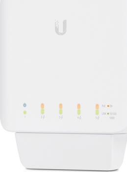 Ubiquiti UniFiSwitch Flex Outdoor Gigabit Managed Switch&comma; 5x RJ-45&comma; PoE&sol;PoE&plus;&plus; PD&comma; 3er-Pack