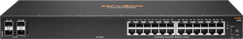 HPE Aruba CX 6000 Series Rackmount Gigabit Managed Switch&comma; 24x RJ-45&comma; 4x SFP&comma; Backplane&colon; 56Gb&sol;s