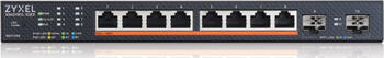 ZyXEL XMG-1915-10EP Desktop 2&period;5G Smart Gigabit Switch&comma; 8x RJ-45&comma; 2x SFP&plus;&comma; 130W PoE&plus;&plus;&comma; Backplane&colon; 80Gb&sol;s&comma; l&uuml;fterlos
