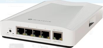 MikroTik Cloud Router Gigabit Switch CRS304 Desktop 10G Managed Switch, 4x RJ-45, PoE PD, lüfterlos, Metallgehäu MikroTik Cloud Router Gigabit Switch CRS304 Desktop 10G Managed Switch, 4x RJ-45, PoE PD, lüfterlos, Metallgehäu