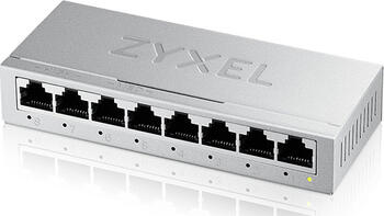 ZyXEL GS-100 Desktop Gigabit Switch&comma; 8x RJ-45&comma; Backplane&colon; 16 Gbit&sol;s