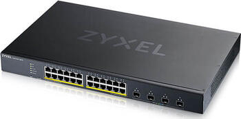 Zyxel XGS1935-28HP L3 PoE+ Managed Switch, 24x RJ-45 + 4x SFP+, Backplane: 128 Gbit/s, PoE 375 Watt Zyxel XGS1935-28HP L3 PoE+ Managed Switch, 24x RJ-45 + 4x SFP+, Backplane: 128 Gbit/s, PoE 375 Watt