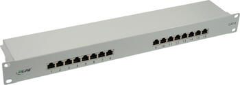 InLine Patchfeld Cat.6  6-fach, 48,26cm/ 19 , grau