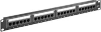 19 Zoll / 1HE 24-Port Patchpanel Cat.6 goobay