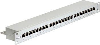 Delock 19  Patchpanel 24 Port Cat.6 grau