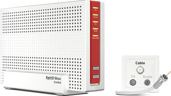 FRITZ!Box 6690 Cable Router, Kabel-TV (EuroDOCSIS 1.0/1.1/2.0/3.0/3.1), Wi-Fi 6, 1148Mbps, 4804Mbps FRITZ!Box 6690 Cable Router, Kabel-TV (EuroDOCSIS 1.0/1.1/2.0/3.0/3.1), Wi-Fi 6, 1148Mbps, 4804Mbps