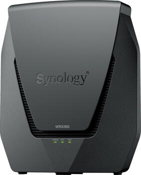Synology WRX560 Router&comma; ohne Modem&comma; Wi-Fi 6&comma; 574Mbps &lpar;2&period;4GHz&rpar;&comma; 2402Mbps &lpar;5GHz&rpar;