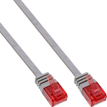 0,5m Patchkabel Flachband Cat.6 U/UTP grau 0,5m Patchkabel Flachband Cat.6 U/UTP grau