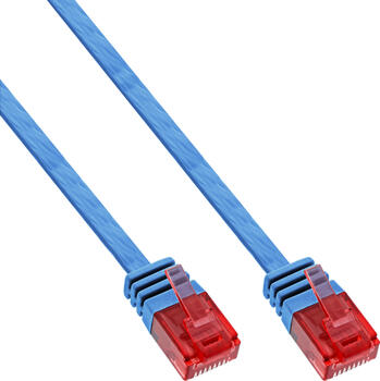 7m Patchkabel Flachband Cat&period;6 U&sol;UTP blau
