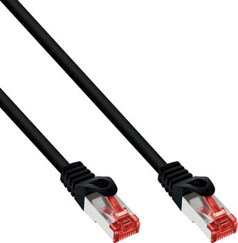 0,25m Patchkabel Cat.6 S/FTP/PIMF schwarz inLine 0,25m Patchkabel Cat.6 S/FTP/PIMF schwarz inLine