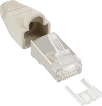 Crimpstecker RJ45 100er Pack geschirmt Cat&period;5&sol;5e&sol;Cat&period;6 