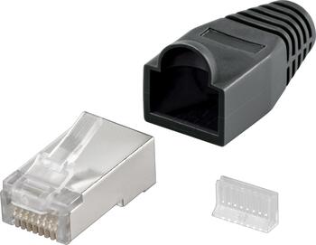 1er-Pack Crimpstecker RJ45 Stecker, Cat.5e STP geschirmt