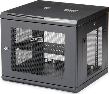 9HE StarTech Wandmontage Server Rack, bis zu 53cm tief,
