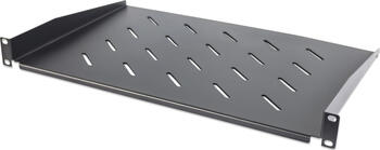 Intellinet 19" Fachboden zur Frontmontage, 1 HE, Montage an den beiden vorderen Profilschienen, 350 mm Tiefe Intellinet 19" Fachboden zur Frontmontage, 1 HE, Montage an den beiden vorderen Profilschienen, 350 mm Tiefe